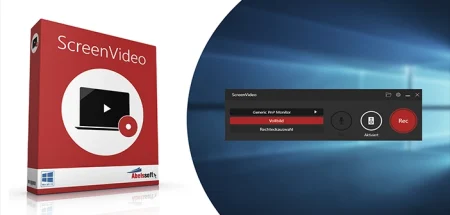 Abelssoft ScreenVideo 2025 v8.03.54698, Grabadora de vídeo y la captura de pantalla de captura