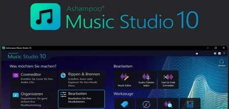 Ashampoo Music Studio v11.0.1 (2024), Solución gestiona tu música, edita o modifica etiquetas mezcla de audio y mucho más