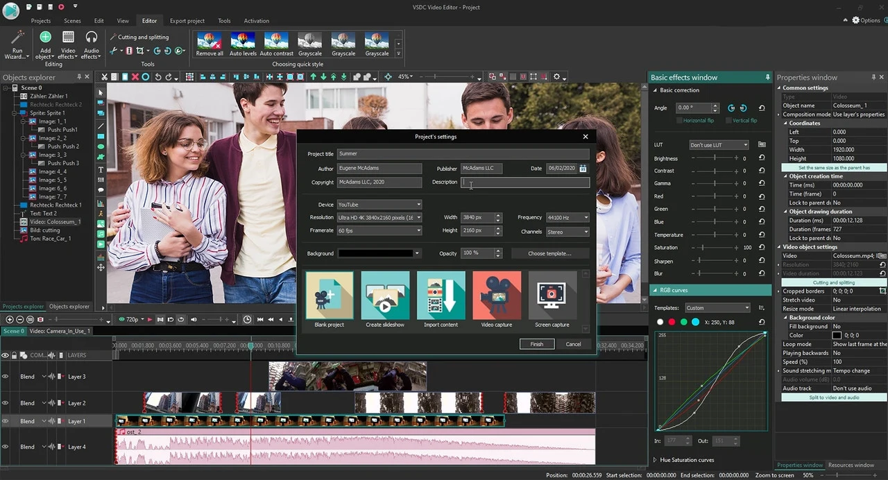 Imagen de VSDC Video Editor Pro.