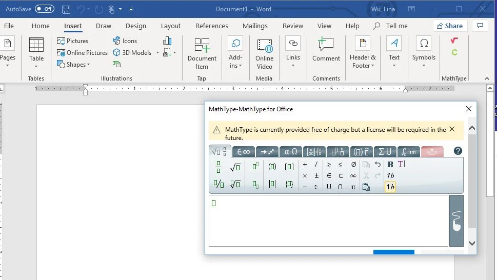 Imagen de MathType.