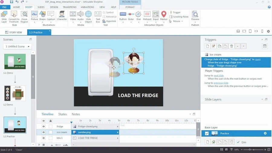 Imagen de Articulate Storyline Enterprise 3.19.29010.0, Software para crear cursos interactivos proporcionan el modo de visualización óptima su curso en cualquier dispositivo.