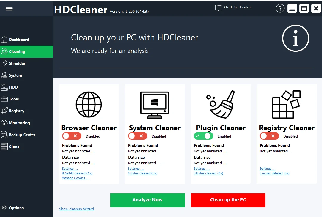 Imagen de HDCleaner.