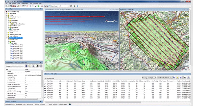 Imagen de Leica MissionPro 12.10.0, vuelo de planificación de software y disfrutar de un plan rico con una vista global virtual 3D..
