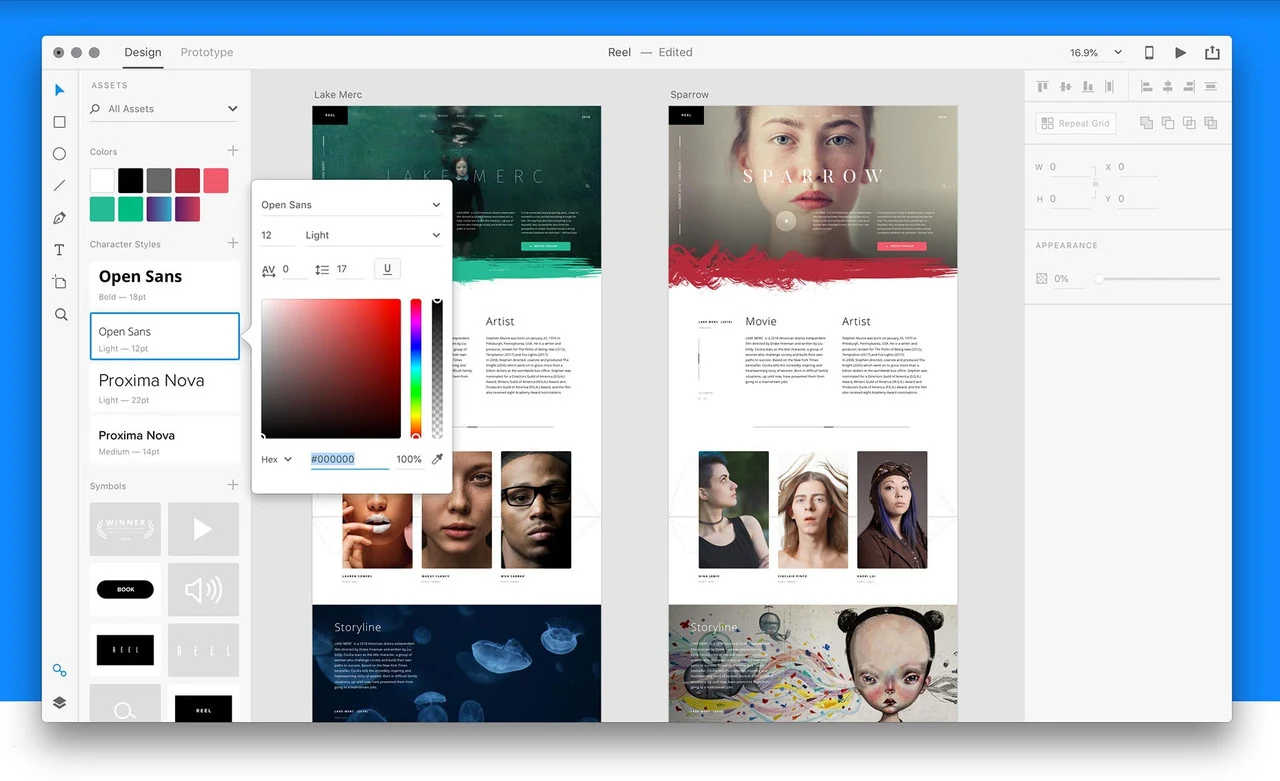 Imagen de Adobe XD CC.