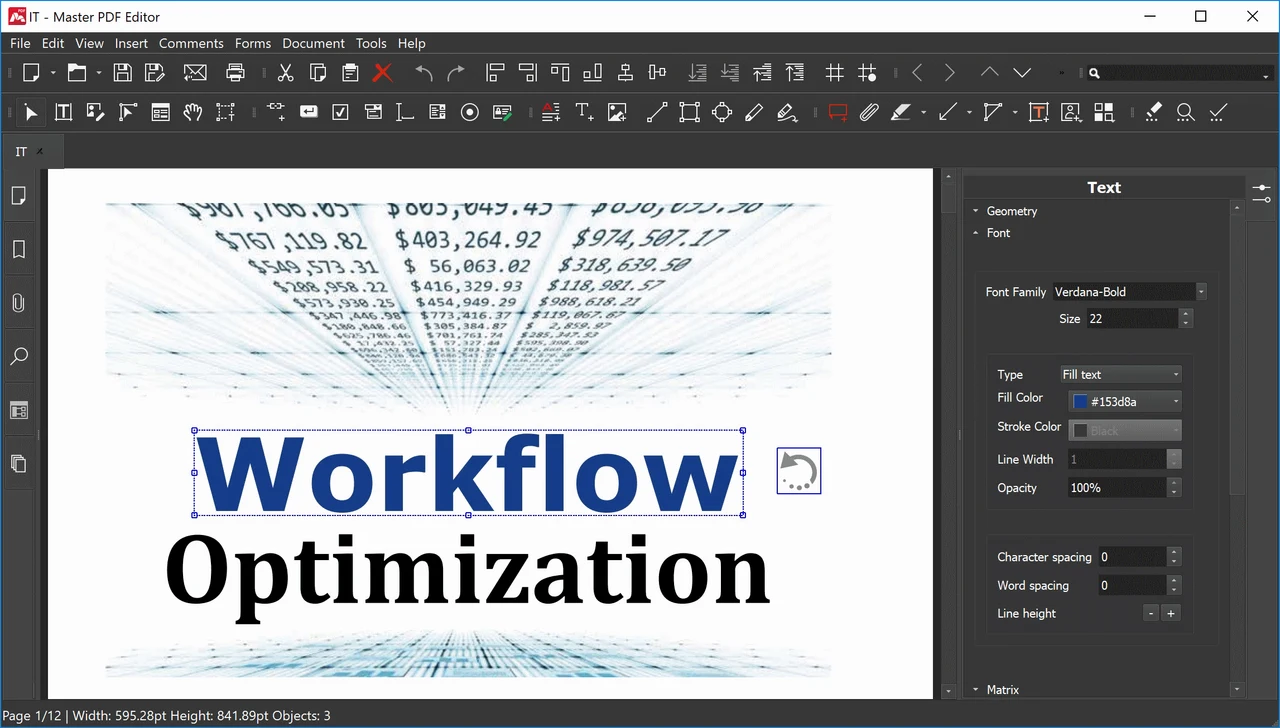 Imagen de Master PDF Editor.