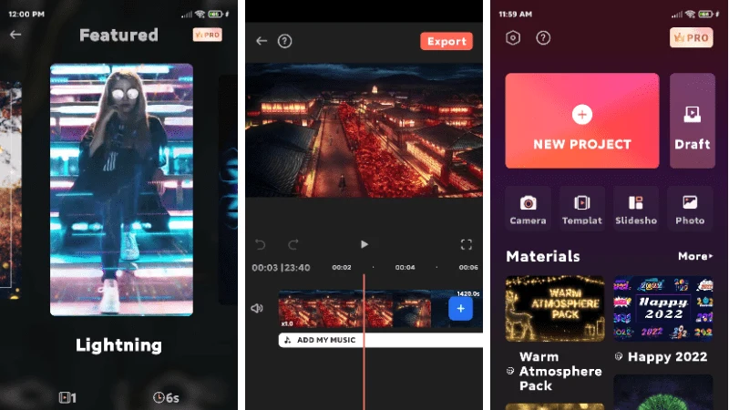 Imagen de FilmoraGo Pro o Premium Apk.