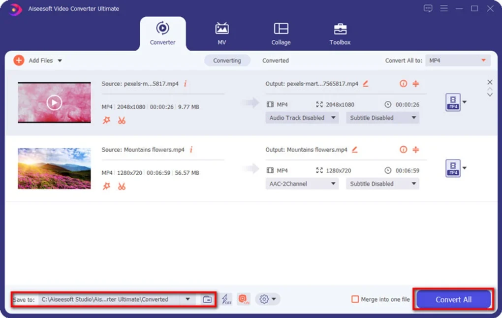Imagen de Aiseesoft Video Converter Ultimate.
