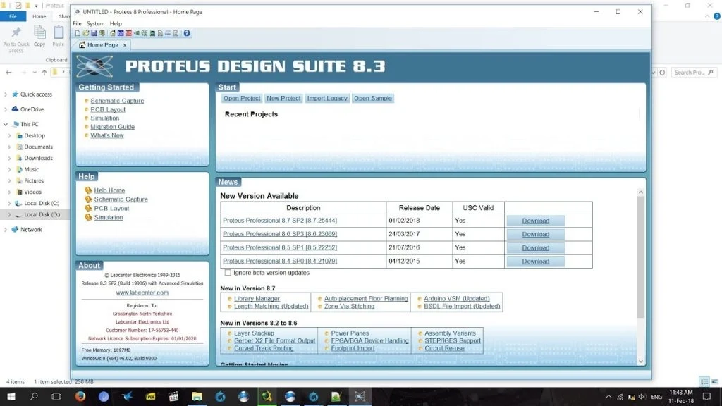 Imagen de Proteus Professional.
