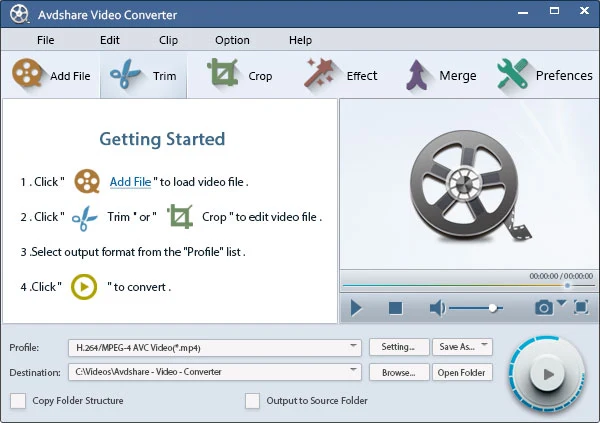 Imagen de Avdshare Video Converter 7.4.4.8366.