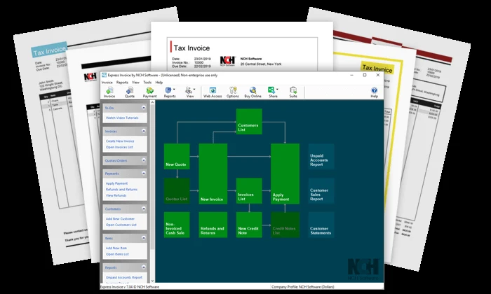 Imagen de NCH Express Invoice Plus 9.46 x64.