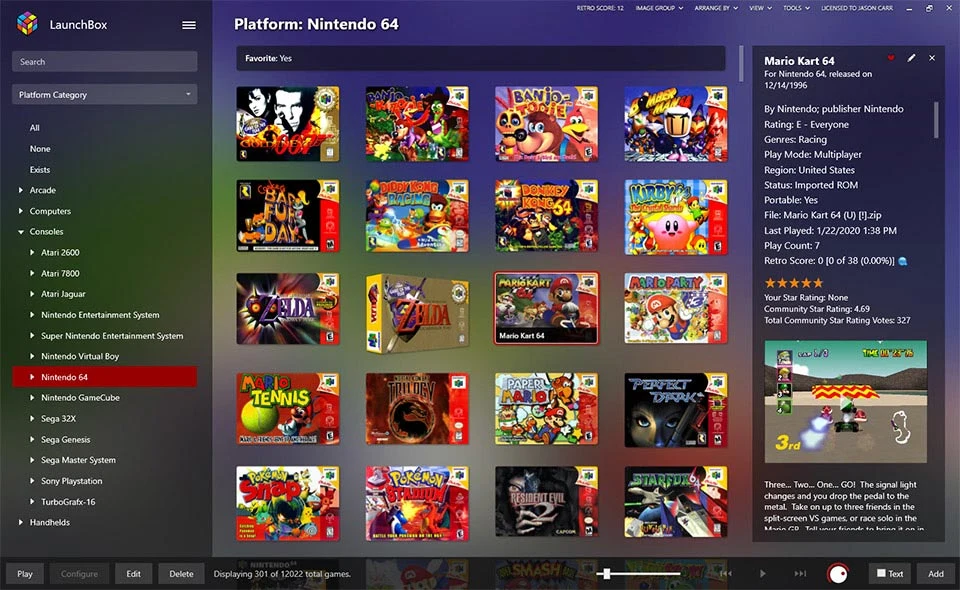 Imagen de LaunchBox Premium con Big Box.