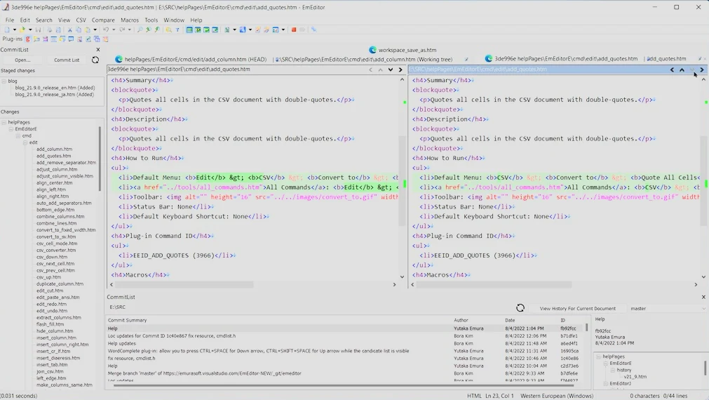 Emurasoft EmEditor Professional (2024) v25.2.3 (x64), Editor de texto avanzado para Windows | 24 octubre, 2026 Imagen de Emurasoft EmEditor Professional.