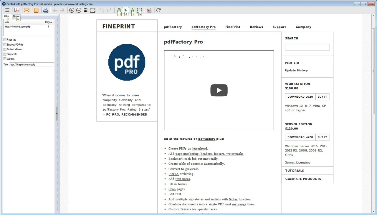 Imagen de pdfFactory Pro.