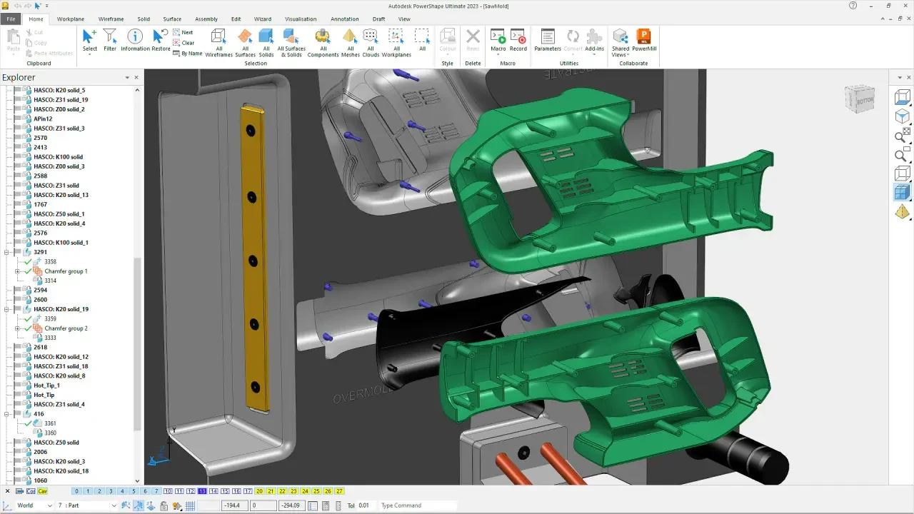 Autodesk PowerShape Ultimate 2023.1 x64, Convertir datos escaneados en modelos CAD | 24 octubre, 2026 Imagen de Autodesk PowerShape Ultimate.