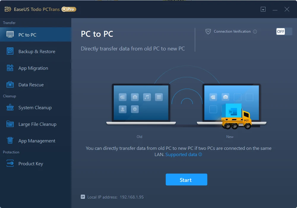 EaseUS Todo PCTrans Pro v13.17 Build 20240912 + Technician (2024), La transferencia de datos para PC | 24 octubre, 2026 Imagen de EaseUS Todo PCTrans Pro.