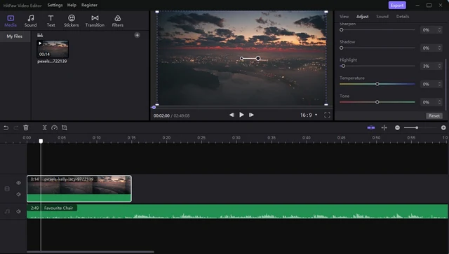 HitPaw Video Editor (2023) v1.7.0.15 x64, Editor de audio y vídeo | 24 octubre, 2026 Imagen de HitPaw Video Editor.