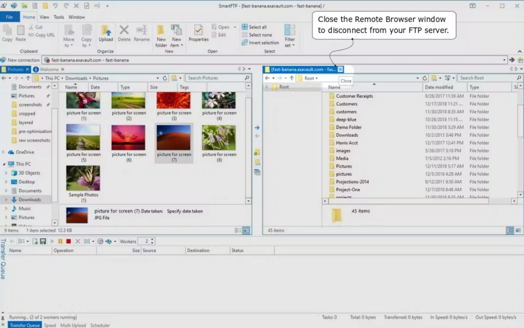Imagen de SmartFTP Enterprise.