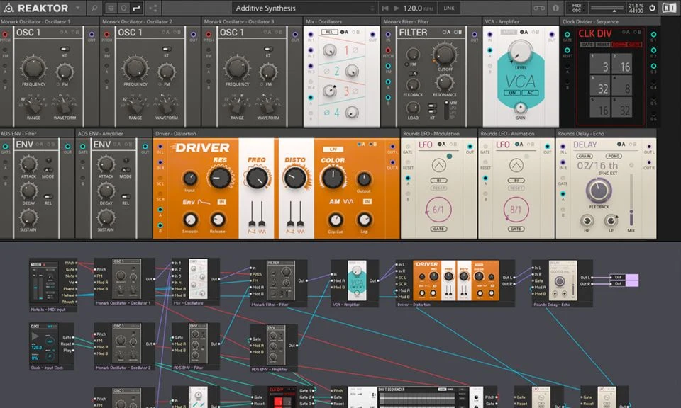 Imagen de Native Instruments Reaktor.
