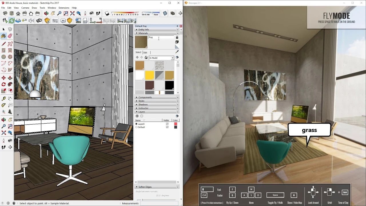 Imagen de Enscape 3D for Sketchup.