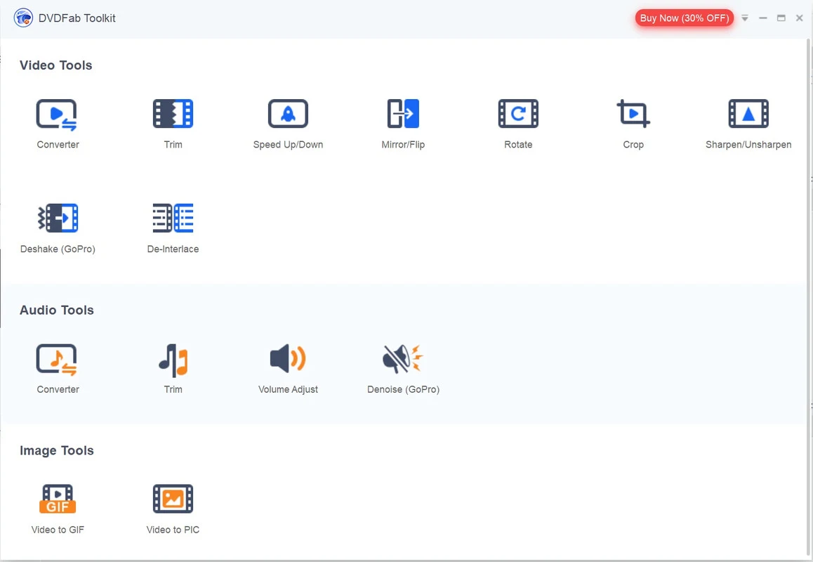 Imagen de DVDFab Toolkit.
