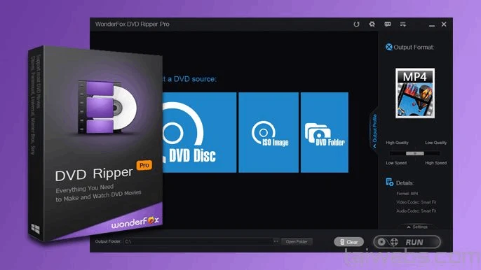 WonderFox DVD Ripper Pro (2024) v23.5, Ripea DVDs con velocidad rápida sin pérdida de calidad | 24 octubre, 2026 Imagen de WonderFox DVD Ripper Pro.