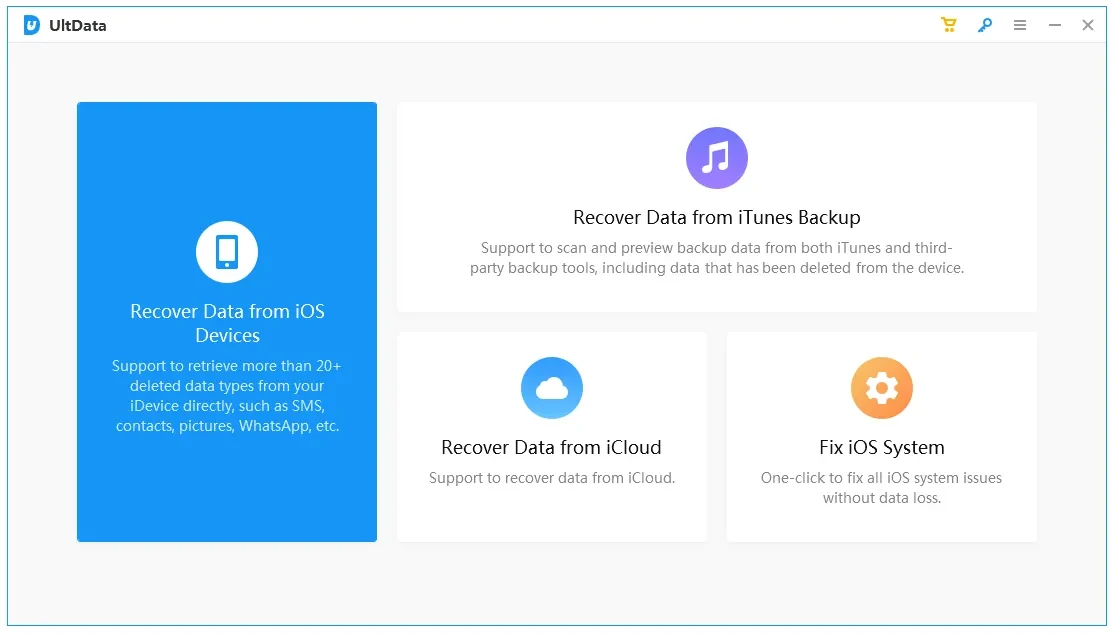 Imagen de Tenorshare UltData iOS.