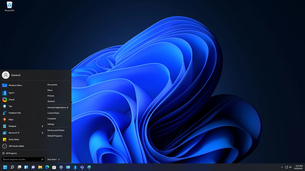 Imagen de Stardock Start11.