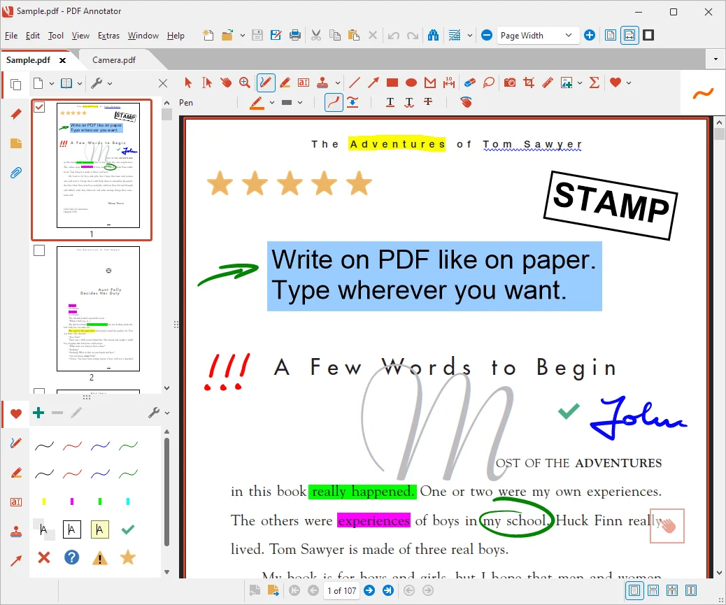 PDF Annotator v10.0.0.1012 Full Español | 23 octubre, 2026 Interfaz de PDF Annotator. Fuente: www.pdfannotator.com
