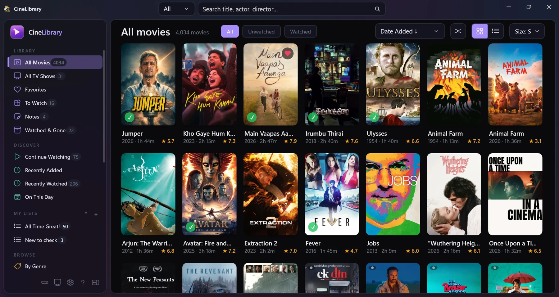 CineLibrary Portable 2026 v3.8.0 Full Español | 24 octubre, 2026 CineLibrary: catálogo de películas y filtros de la biblioteca.