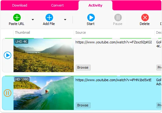 Interfaz de Muziza YouTube Downloader Converter. Imagen de referencia del desarrollador.