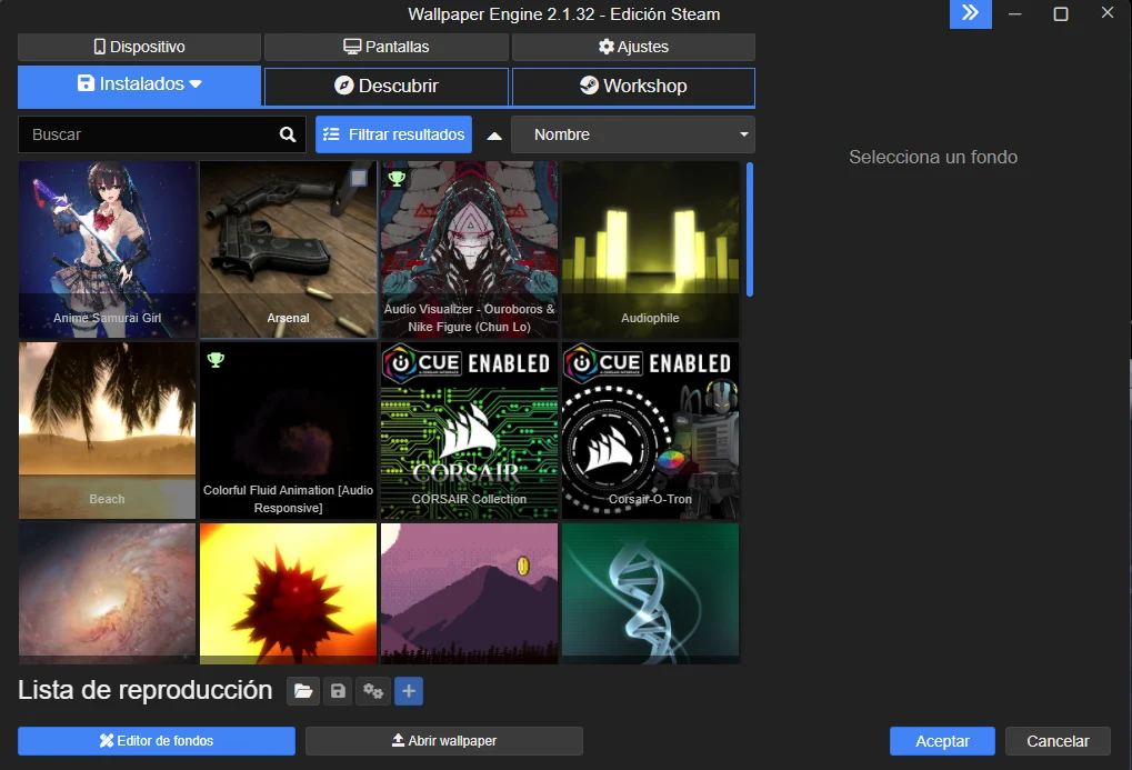 Imagen de Descargar Wallpaper Engine.