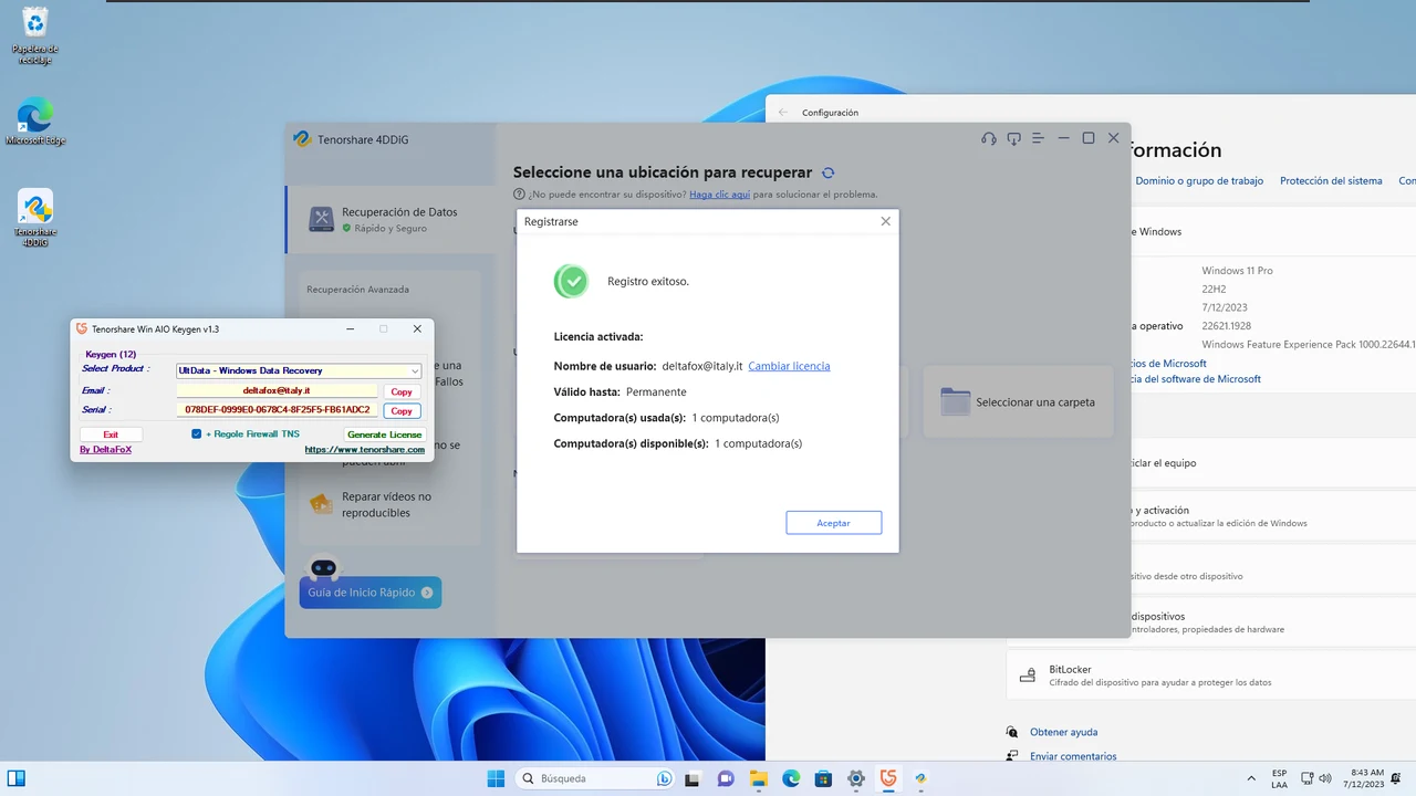Imagen de Tenorshare 4DDiG Data Recovery.