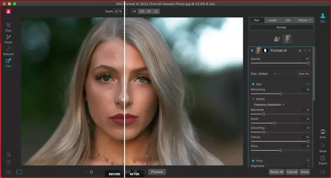 Imagen de ON1 Portrait AI.
