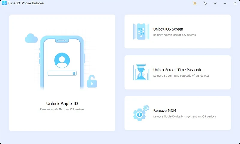 Imagen de TunesKit iPhone Unlocker.