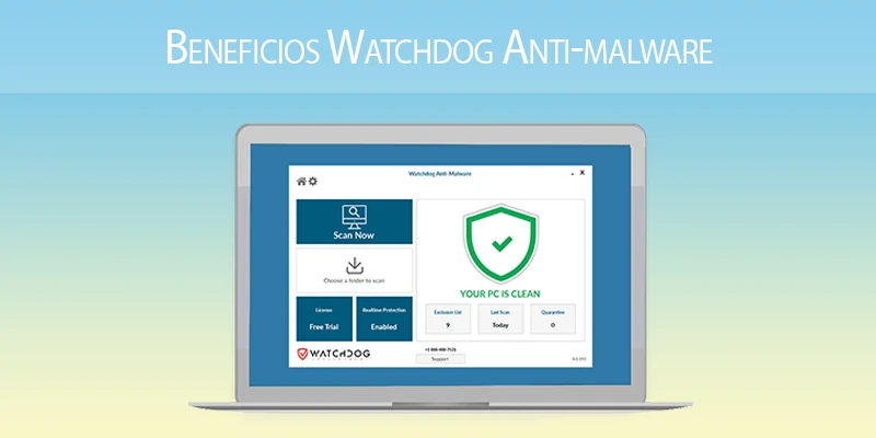 Watchdog Anti-Virus v1.7.331 (2024),La mejor solución de protección de PC con una base de datos de malware conocido como virus y troyanos y deténgalos | 24 octubre, 2026 Imagen de Watchdog Anti-Virus.